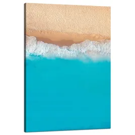 obraz-na-plotnie-plaza-woda-fale-blekit-80x120-cm