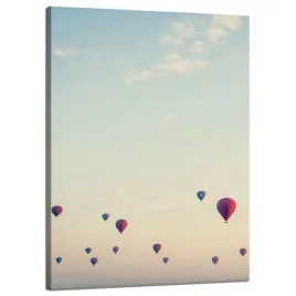 obraz-na-plotnie-mlodziezowe-balony-niebo-natura-zachod-slonca-50x70