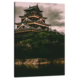 obraz-na-plotnie-architektura-zamek-hiroshima-japonia-azja-80x120-cm
