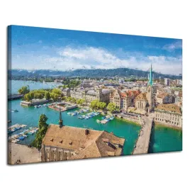 obraz-na-plotnie-pastelowe-miasto-sztuka-lato-krajobraz-120x80-cm