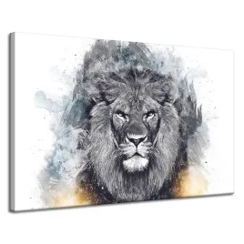 obraz-na-plotnie-abstrakcja-czarny-grozny-lew-120x80-cm