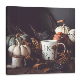 obraz-na-plotnie-dynie-retro-vintage-jesien-pory-roku-80x80