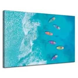 obraz-na-plotnie-lodki-woda-kolory-fale-120x80-cm