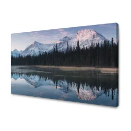 obraz-na-plotnie-tafla-jeziora-woda-lasy-sniezne-gory-120x70-cm