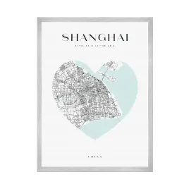 plakat-mapa-miasta-shanghai-chiny-azja-serce-24x30-cm-ramka-srebrna