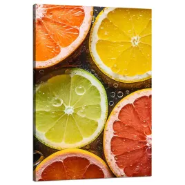 obraz-na-plotnie-cytrusy-swiezosc-limonka-grejpfrut-cytryna-80x120