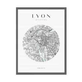 plakat-mapa-miasta-francja-lyon-kolo-24x30-cm-ramka-kamienna-szarosc