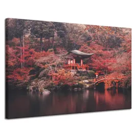 obraz-na-plotnie-drzewa-kolorowe-japonski-styl-spokoj-120x80-cm