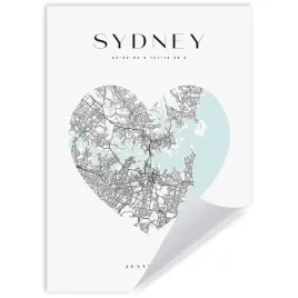 plakat-mapa-miasta-sydney-australia-oceania-serce-21x297-cm
