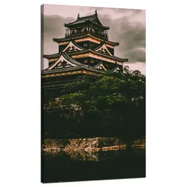 obraz-na-plotnie-architektura-zamek-hiroshima-japonia-azja-70x120-cm