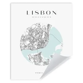 plakat-mapa-miasta-portugalia-stolica-lisbona-kolo-24x30-cm