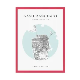 plakat-mapa-miasta-san-francisco-usa-kolo-24x30-cm-ramka-amarant