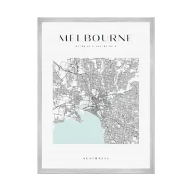 plakat-mapa-miasta-melbourne-kwadrat-50x70-cm-ramka-srebrna