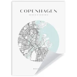 plakat-mapa-miasta-dania-stolica-kopenhaga-kolo-21x297-cm