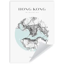 plakat-mapa-miasta-hong-kong-kolo-21x297-cm