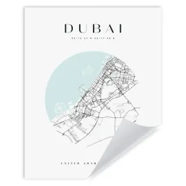 plakat-mapa-miasta-stany-zjednoczone-dubaj-kolo-24x30-cm