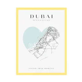 plakat-mapa-miasta-dubaj-serce-24x30-cm-ramka-zolta