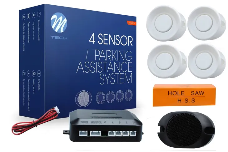 m-tech-czujniki-parkowania-cp7-buzzer-4x-biale-stan-nowy