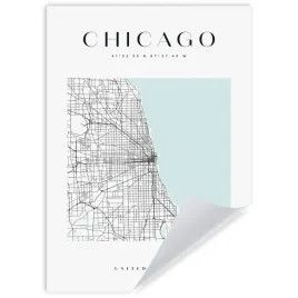 plakat-mapa-miasta-stany-zjednoczone-chicago-kwadrat-21x297-cm