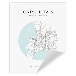 plakat-mapa-miasta-kapsztad-cape-town-kolo-24x30-cm