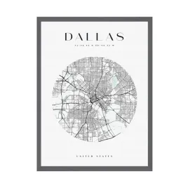 plakat-mapa-miasta-usa-dallas-kolo-40x50-cm-ramka-kamienna-szarosc
