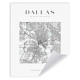 plakat-mapa-miasta-stany-zjednoczone-dallas-kwadrat-24x30-cm
