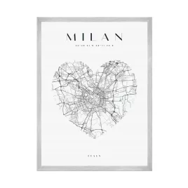 plakat-mapa-miasta-milan-serce-40x50-cm-ramka-srebrna