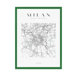 plakat-mapa-miasta-milan-kwadrat-40x50-cm-ramka-zielona