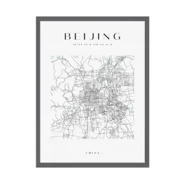 plakat-mapa-miasta-beijing-kwadrat-24x30-cm-ramka-kamienna-szarosc