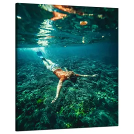 obraz-na-plotnie-ludzie-ocean-nurkowanie-80x100-cm-rafa-koralowa-wakacje