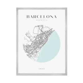 plakat-mapa-miasta-barcelona-kolo-24x30-cm-ramka-srebrna