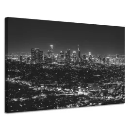 obraz-na-plotnie-los-angeles-czarno-biale-120x80-stany-zjednoczone-usa