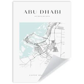 plakat-mapa-miasta-abu-dhabi-kwadrat-21x297-cm