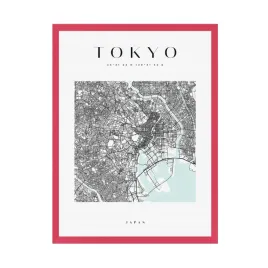 plakat-mapa-miasta-tokyo-japonia-azja-kwadrat-24x30-cm-ramka-amarant
