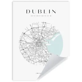 plakat-mapa-miasta-irlandia-stolica-dublin-kolo-21x297-cm