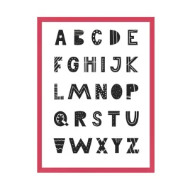 plakat-dzieciece-alfabet-ramka-amarant-24x30-cm