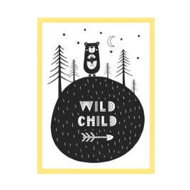 plakat-dzieciece-wild-child-24x30-cm-ramka-zolta