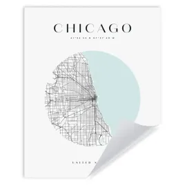 plakat-mapa-miasta-stany-zjednoczone-chicago-kolo-24x30-cm