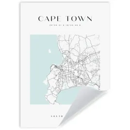 plakat-mapa-miasta-kapsztad-cape-town-kwadrat-21x297-cm