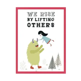 plakat-dzieciece-we-rise-by-lifting-others-24x30-cm-ramka-amarant