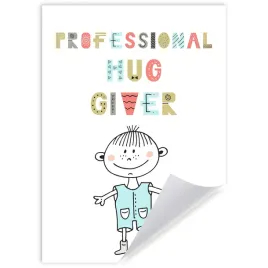plakat-dzieciece-professional-hug-giver-21x297-cm