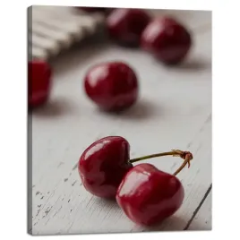 obraz-na-plotnie-kuchnia-owoce-wisnie-40x50-cm-drewniane-tlo-motyw-kuchni