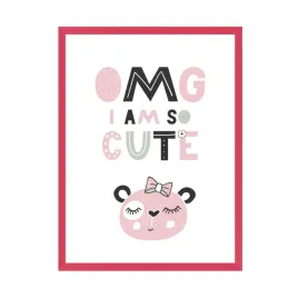 plakat-dzieciece-omg-i-am-so-cute-24x30-cm-ramka-amarant