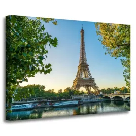 obraz-na-plotnie-architektura-wieza-eiffla-70x50-paryz-europa-francja-widok
