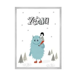 plakat-dzieciece-mlodziezowe-napis-yeah-24x30-cm-ramka-srebrna