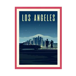 plakat-miasta-los-angeles-usa-kalifornia-24x30-cm-ramka-amarant