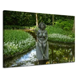 obraz-na-plotnie-architektura-rzezba-kobiet-120x80-posag-kobiety-w-naturze