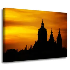 obraz-na-plotnie-architektura-rzym-zachod-70x50-cmwlochy-europa-niebo-widok