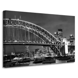 obraz-na-plotnie-architektura-most-noca-90x60-cm-swiatla-miasta-most-sydney