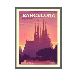 plakat-miasta-barcelona-hiszpania-europa-24x30-cm-ramka-kamienna-szarosc